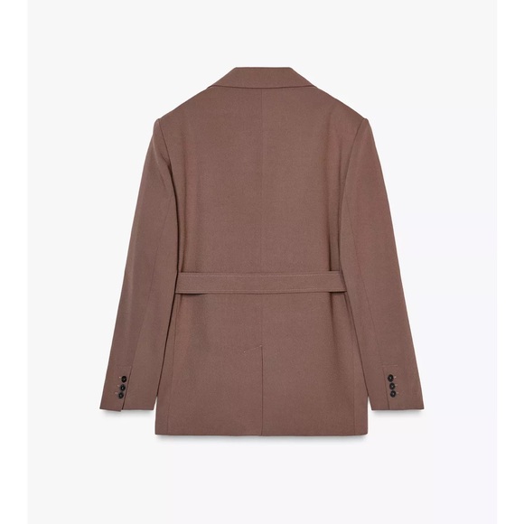Zara NWT belted brown oversized blazer - Picture 7 of 12